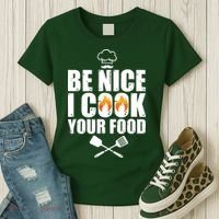 Funny Chef Art For Men Women Restaurant Cooking Food Lover Women's T-Shirt thumb 3