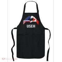 Funny Canada American Flag Us Eh Apron thumb 0