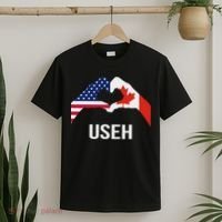 Funny Canada American Flag Us Eh T-Shirt thumb 2