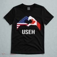 Funny Canada American Flag Us Eh T-Shirt thumb 5