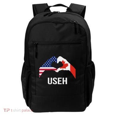 Funny Canada American Flag Us Eh Backpack