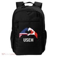 Funny Canada American Flag Us Eh Backpack thumb 0