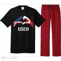 Funny Canada American Flag Us Eh Pajama Set thumb 0