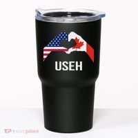 Funny Canada American Flag Us Eh Tumbler thumb 0