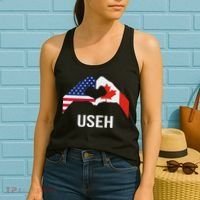 Funny Canada American Flag Us Eh Women's Tank Top thumb 2