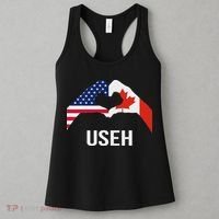 Funny Canada American Flag Us Eh Women's Tank Top thumb 3