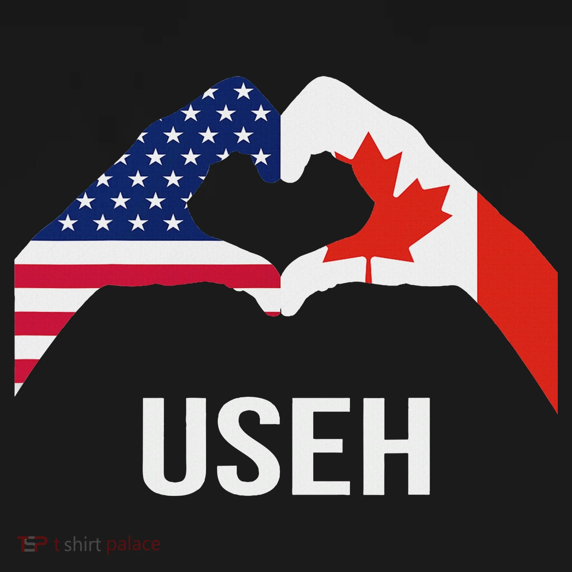 Funny Canada American Flag Us Eh Tank Top