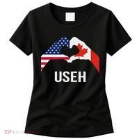 Funny Canada American Flag Us Eh Women's T-Shirt thumb 0
