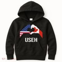 Funny Canada American Flag Us Eh Kids Hoodie thumb 0