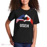Funny Canada American Flag Us Eh Kids T-Shirt thumb 2