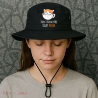 Funny Cat And Coffee Lover  Bucket Hat thumb 3