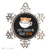 Funny Cat And Coffee Lover  Ornament thumb 0