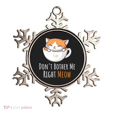Funny Cat And Coffee Lover  Ornament