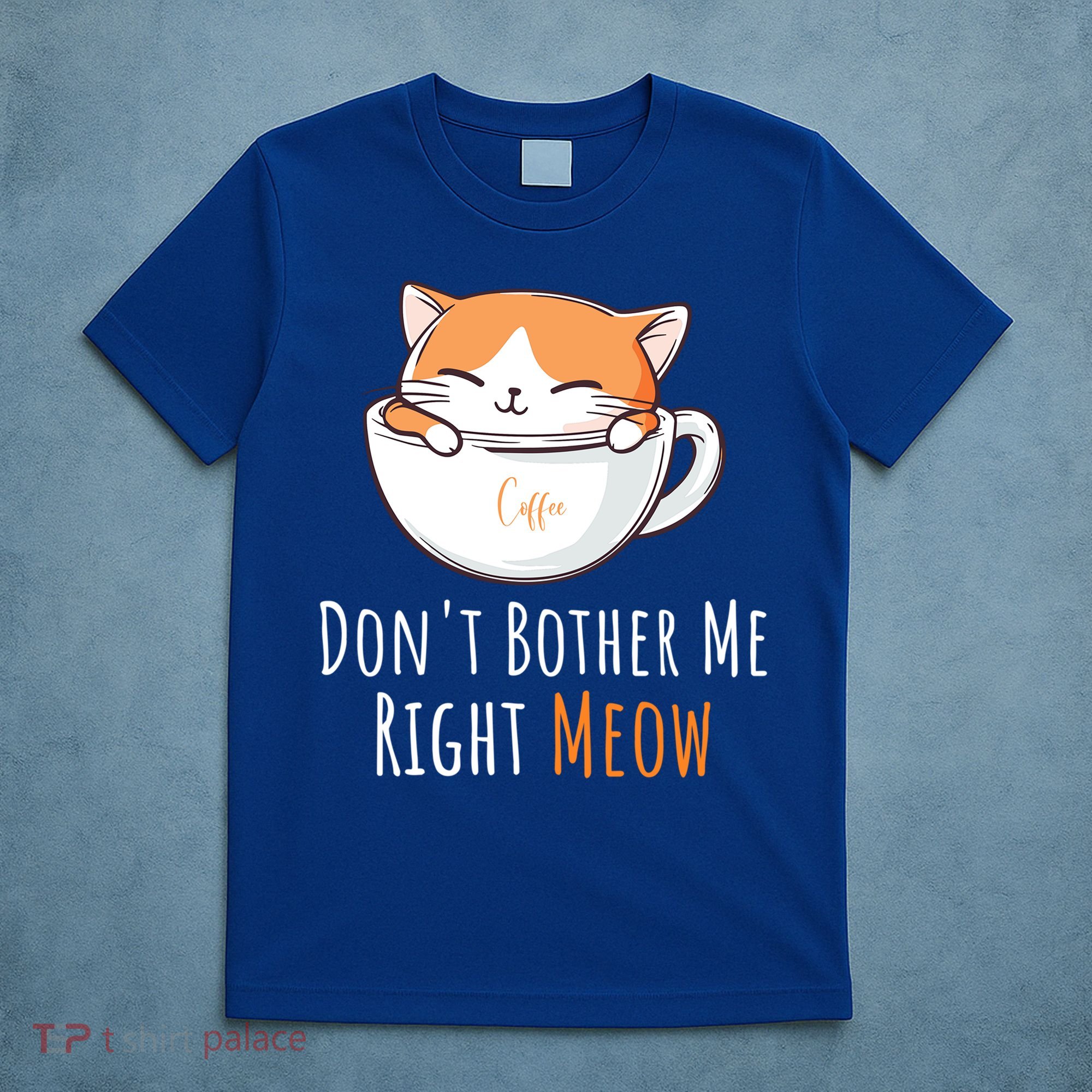 Funny Cat And Coffee Lover  T-Shirt