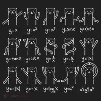 Funny Cat And Math Cat And Algebra Lover Cat Beanie thumb 2