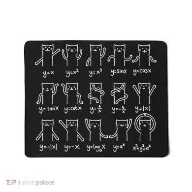 Funny Cat And Math Cat And Algebra Lover Cat Mousepad