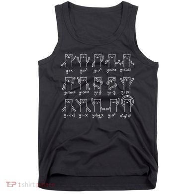 Funny Cat And Math Cat And Algebra Lover Cat Tank Top