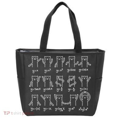 Funny Cat And Math Cat And Algebra Lover Cat Tote Bag