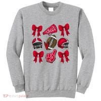 Football Coquette Bow Football Cheer Lover Sweatshirt thumb 0