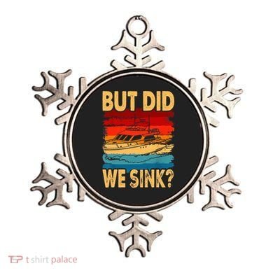 Funny Captain Boating Vintage Sunset But Did We Sink Ornament