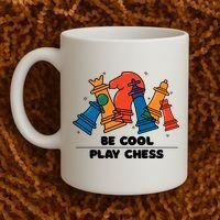 Funny Chess Be Cool Play Chess Coffee Mug thumb 2