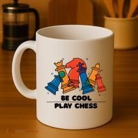 Funny Chess Be Cool Play Chess Coffee Mug thumb 4