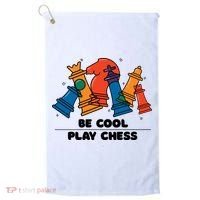 Funny Chess Be Cool Play Chess Golf Towel thumb 0