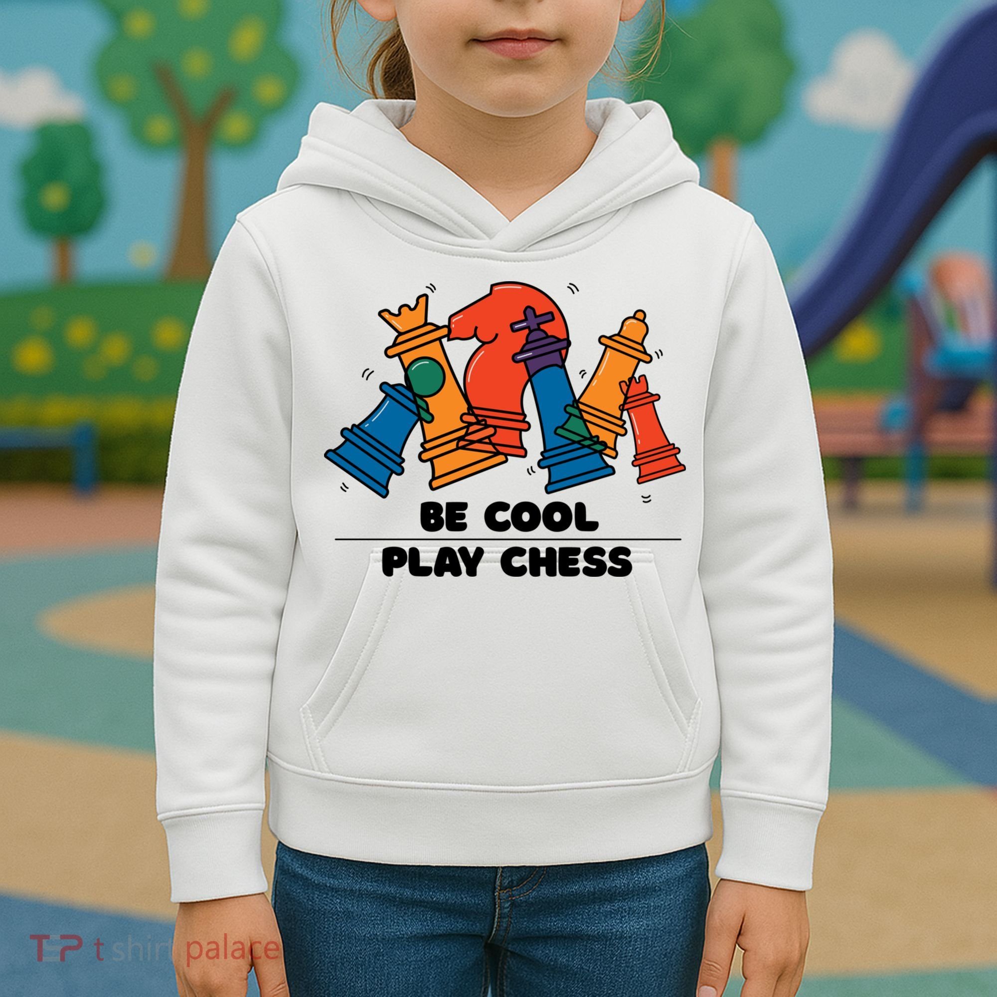 Funny Chess Be Cool Play Chess Kids Hoodie