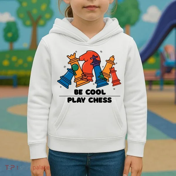 Funny Chess Be Cool Play Chess Kids Hoodie
