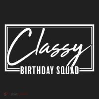 Funny Classy Birthday Squad Matching Group Shirts Golf Towel thumb 3