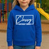 Funny Classy Birthday Squad Matching Group Shirts Kids Hoodie thumb 3
