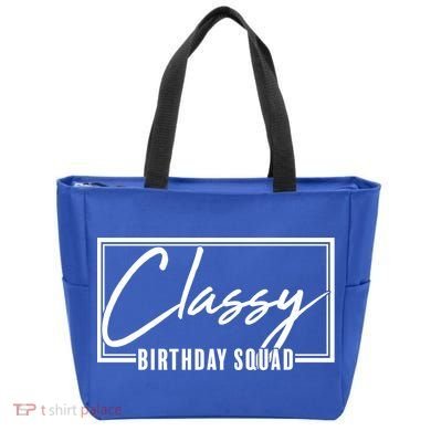 Funny Classy Birthday Squad Matching Group Shirts Tote Bag