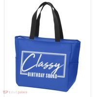 Funny Classy Birthday Squad Matching Group Shirts Tote Bag thumb 3