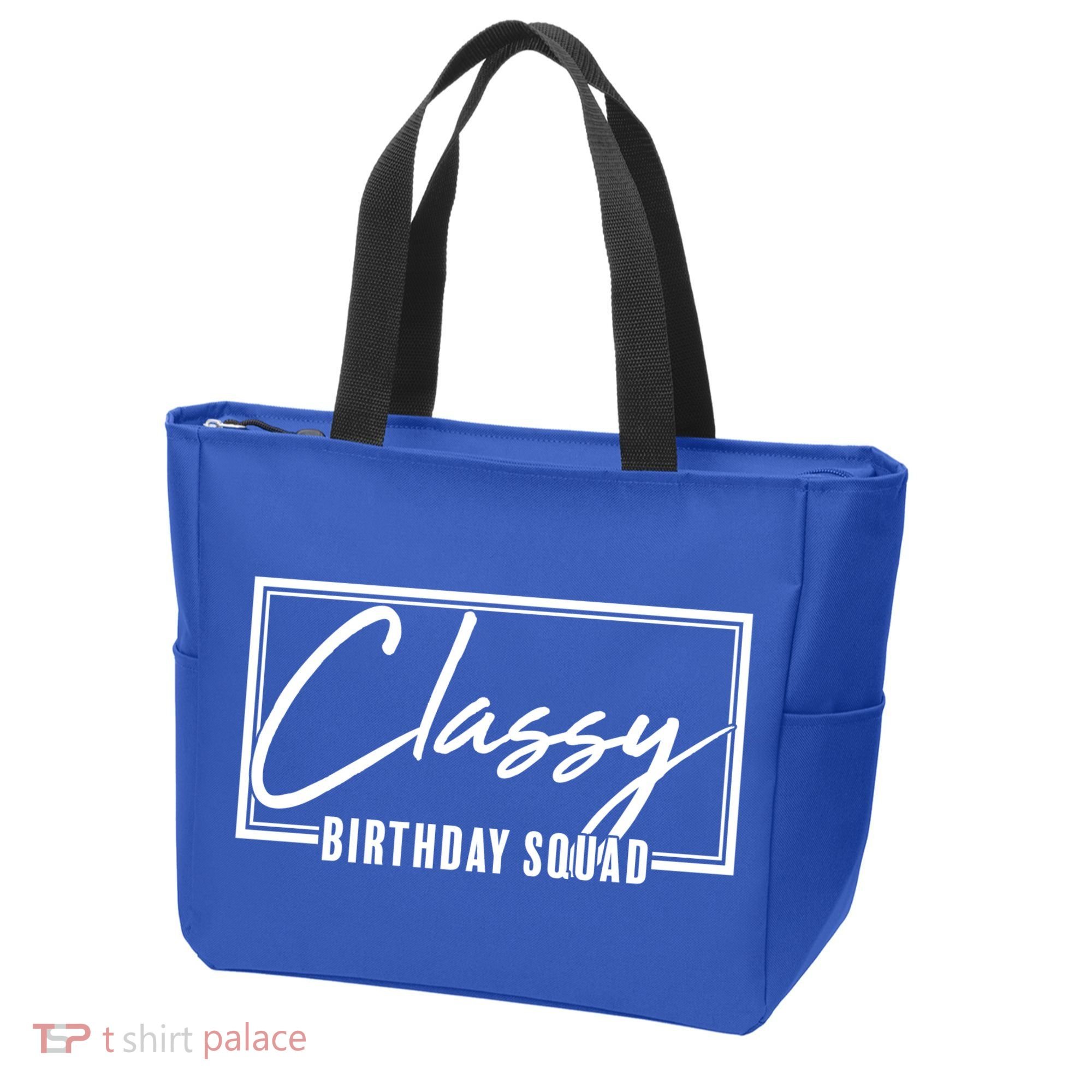 Funny Classy Birthday Squad Matching Group Shirts Tote Bag