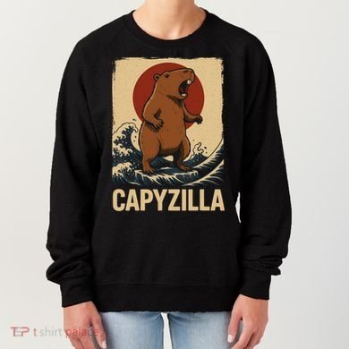 Funny Capybara Boy Girl Capyzilla  Women's Sweatshirt