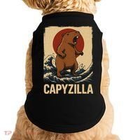 Funny Capybara Boy Girl Capyzilla  Doggie Tank thumb 0