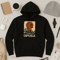 Funny Capybara Boy Girl Capyzilla  Hoodie thumb 3