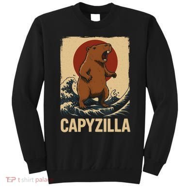 Funny Capybara Boy Girl Capyzilla  Sweatshirt