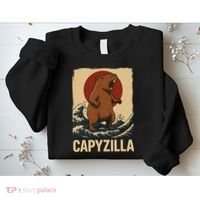 Funny Capybara Boy Girl Capyzilla  Sweatshirt thumb 2