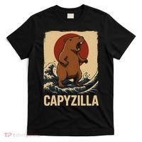 Funny Capybara Boy Girl Capyzilla  T-Shirt thumb 0