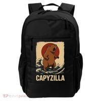Funny Capybara Boy Girl Capyzilla  Backpack thumb 0