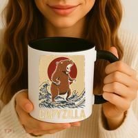 Funny Capybara Boy Girl Capyzilla  Coffee Mug thumb 3