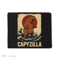 Funny Capybara Boy Girl Capyzilla  Mousepad thumb 0