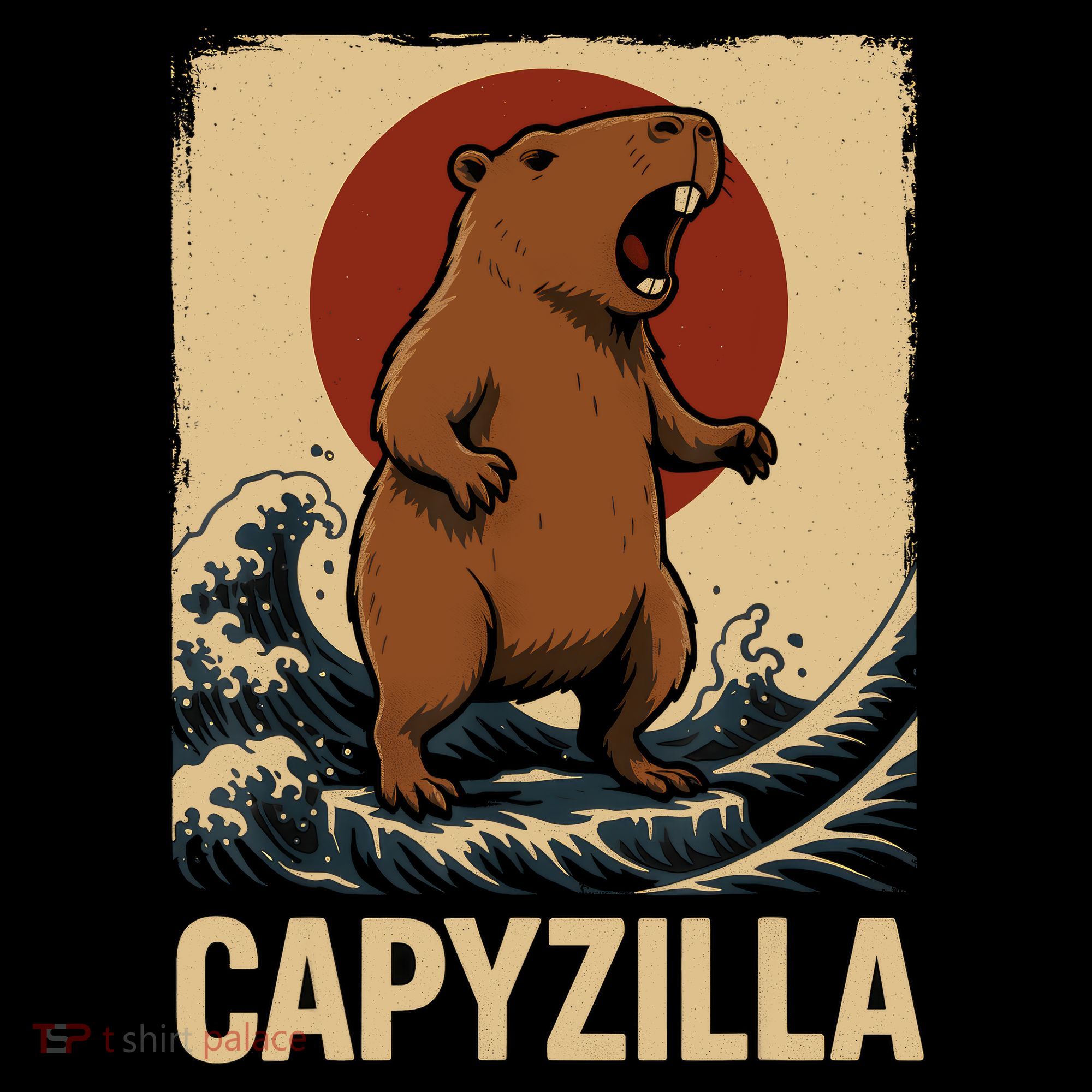 Funny Capybara Boy Girl Capyzilla  Women's Tank Top