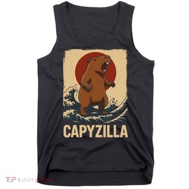 Funny Capybara Boy Girl Capyzilla  Tank Top