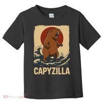 Funny Capybara Boy Girl Capyzilla  Toddler T-Shirt thumb 0