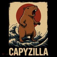 Funny Capybara Boy Girl Capyzilla  Toddler T-Shirt thumb 4