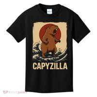Funny Capybara Boy Girl Capyzilla  Kids T-Shirt thumb 0