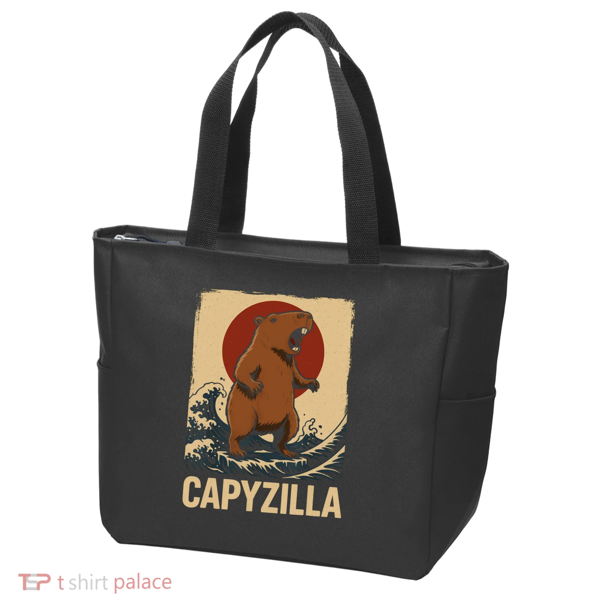 Funny Capybara Boy Girl Capyzilla  Tote Bag