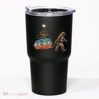 Funny Camping Bigfoot Light Christmas Tree Gifts Xmas Idea Tumbler thumb 0